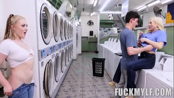 Watch HD Porn Online: Steamy Laundromat Session with Christie Stevens