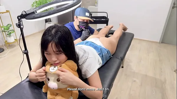 Watch a cute girl seduce her tattoo artist in this 4k adult video
