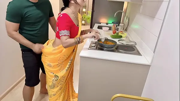 Spicy Indian Wife Gets Roughly Bred in Kitchen While Cooking Dinner